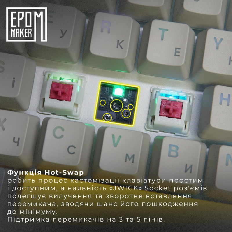 Клавіатура EPOMAKER EP64 Mulan Black (EP64-B-M)