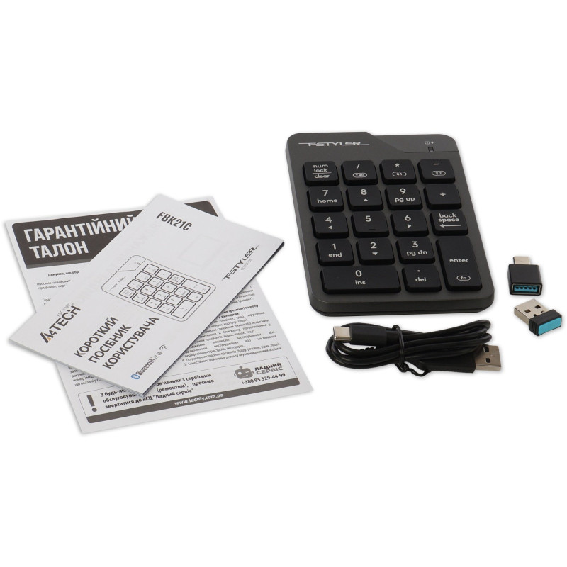Клавіатура A4Tech FBK21C Smoky Grey (4711421995108)