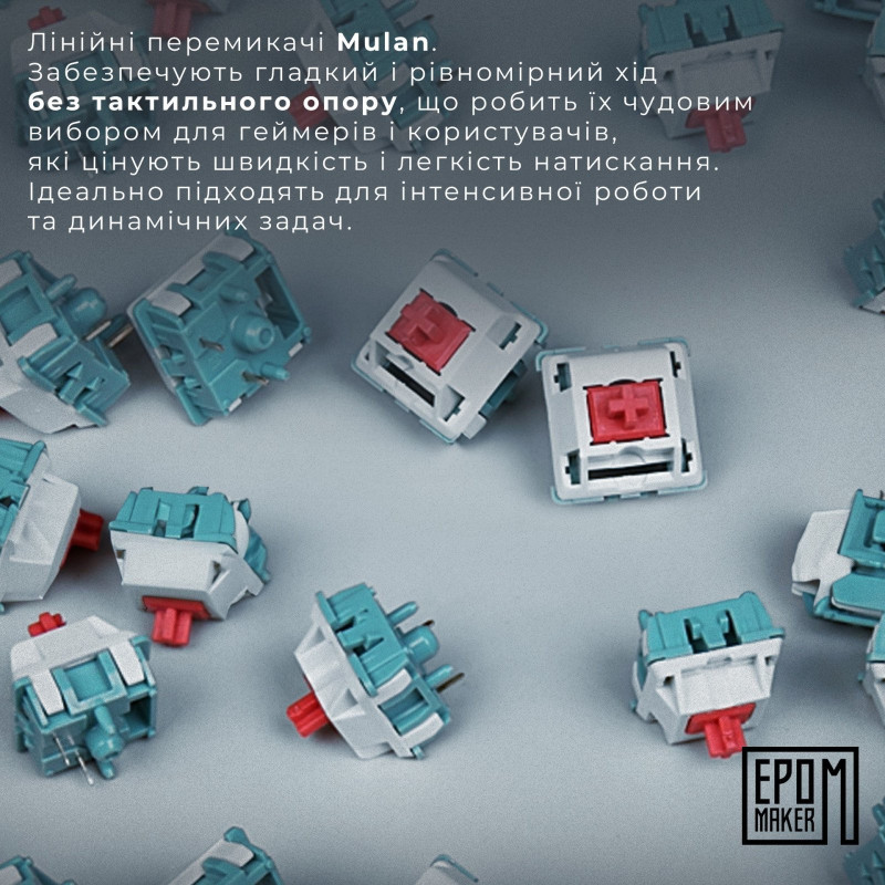 Клавіатура EPOMAKER EP64 Mulan White (EP64-W-M)