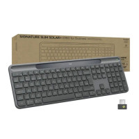 Клавіатура Logitech Slim Solar+ Business Wireless/Bluetooth Graphite (920-013779)