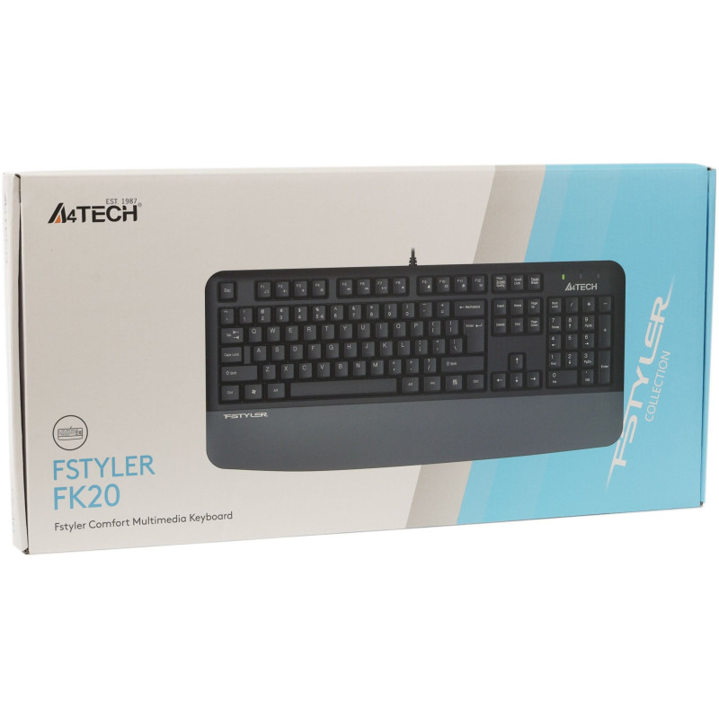 Клавіатура A4Tech FK20 Grey
