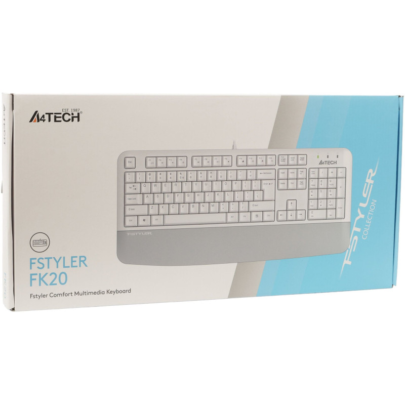 Клавіатура A4Tech FK20 White