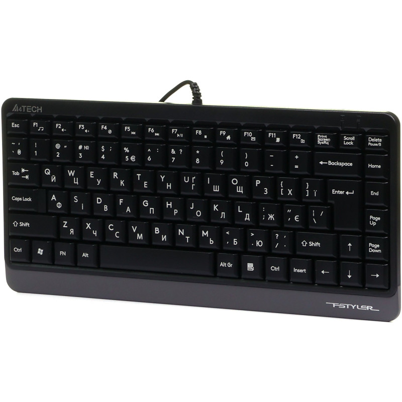 Клавіатура A4Tech Fstyler Compact Size FK11 USB Grey
