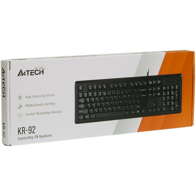 Клавіатура A4Tech KR-92 Black USB