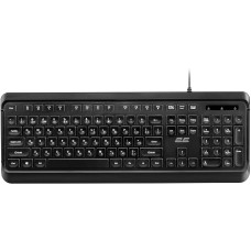 Клавіатура 2E KS120 White Backlight EN/UK Black (2E-KS120UB_UA)