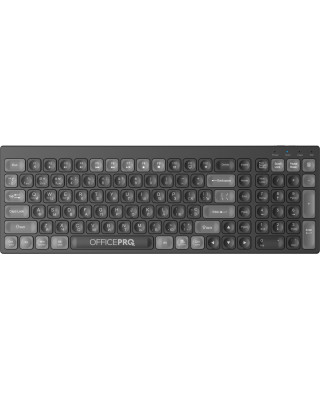 Клавіатура OfficePro SK985B Wireless/Bluetooth Black (SK985B)