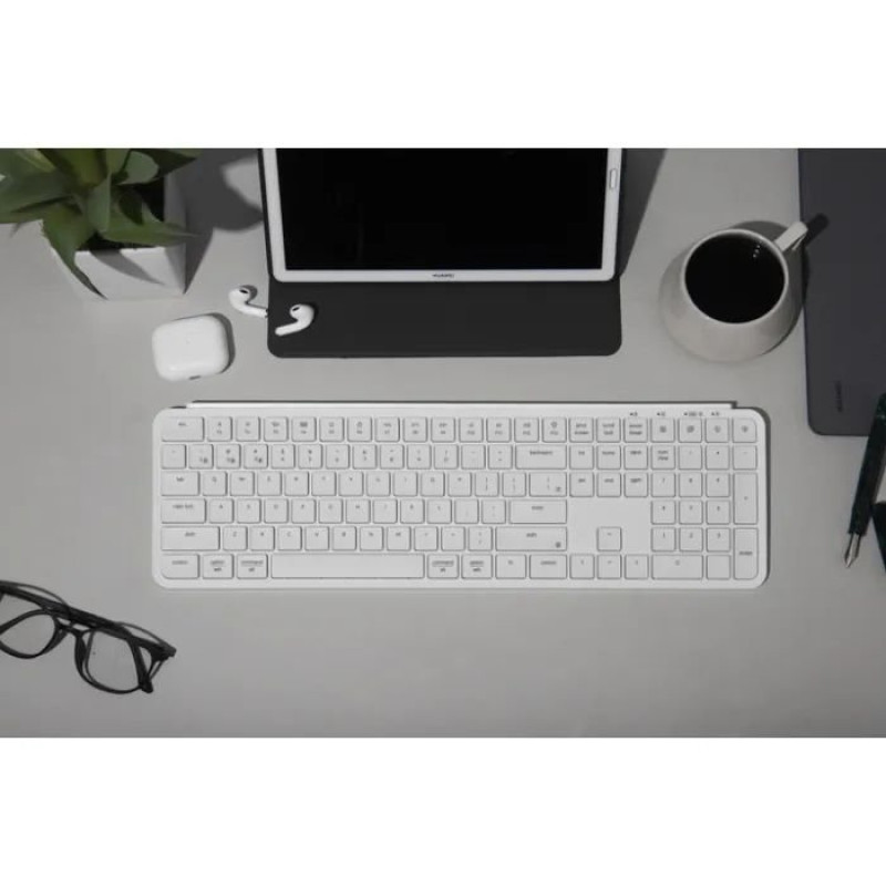 Клавіатура Keychron B6, USB/WL/BT, ivory white (B6P-K8-UA)