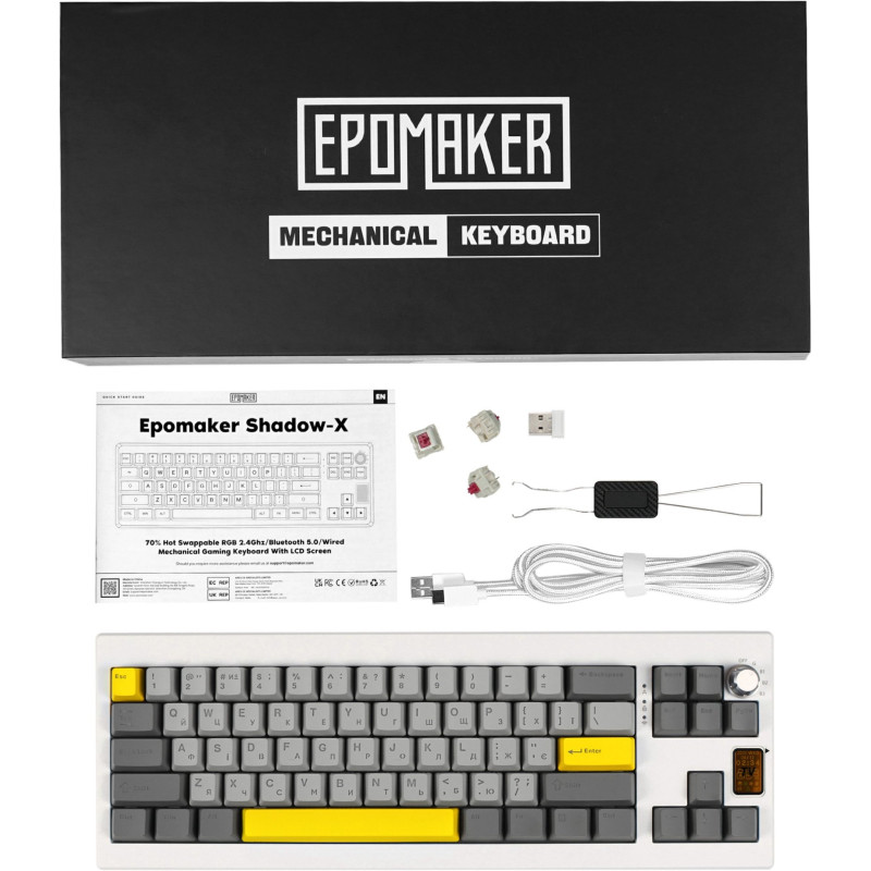 Клавіатура EPOMAKER Shadow-X Mulan White (SHX-W-M)