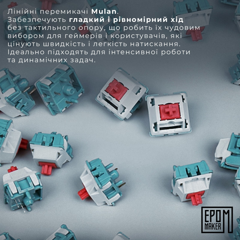 Клавіатура EPOMAKER Shadow-X Mulan White (SHX-W-M)