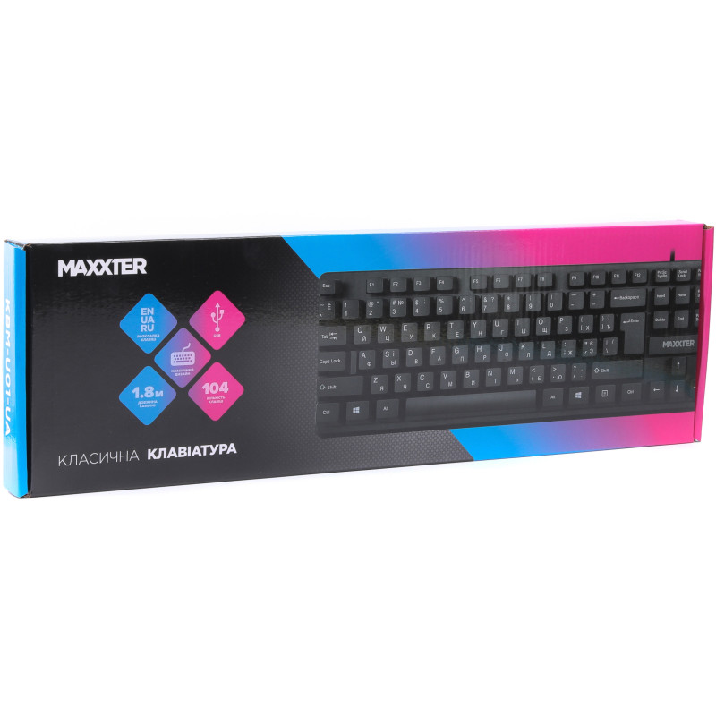 Клавіатура Maxxter KBM-U01-UA Black