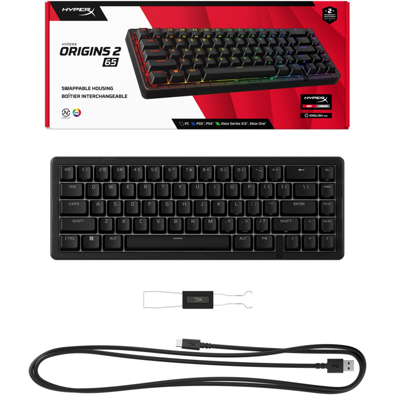 Клавіатура HyperX Origins 2 65 Black (B4QS3AA) 