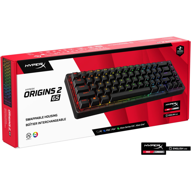 Клавіатура HyperX Origins 2 65 Black (B4QS3AA) 