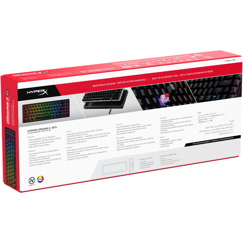 Клавіатура HyperX Origins 2 65 Black (B4QS3AA) 