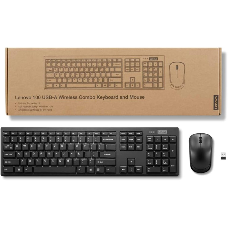 Комплект Lenovo 100 Wireless Combo (GX31Q28916)