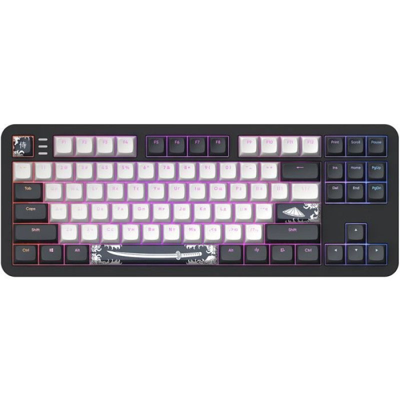 Клавіатура Dark Project ALU87 Bushido ABS RGB Mech G3MS Black/White (DPKB_BUSHIDO_87_ANSI_UA)