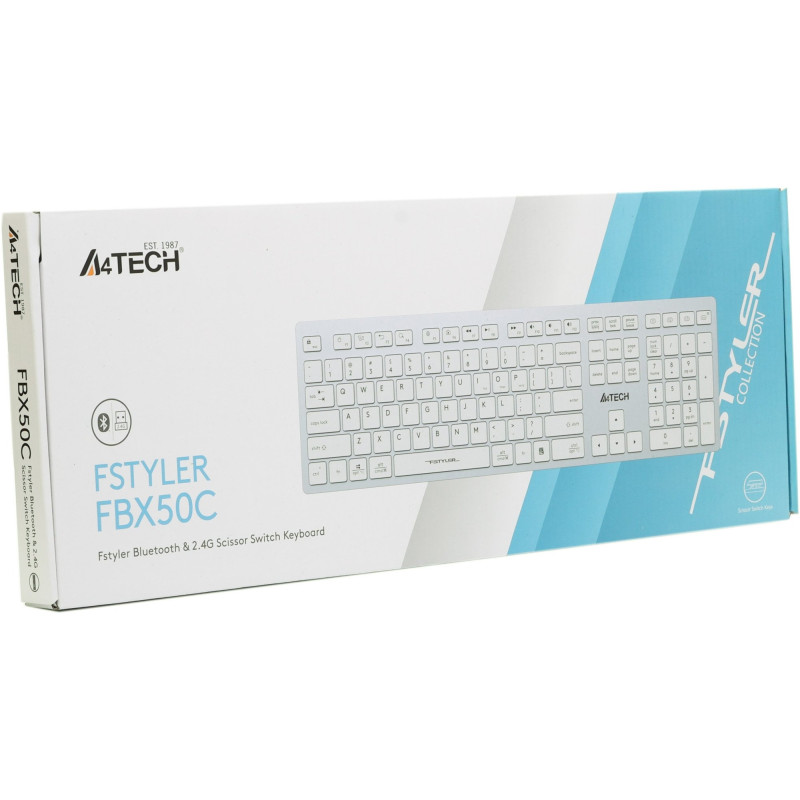 Клавіатура A4Tech FBX50C Біла