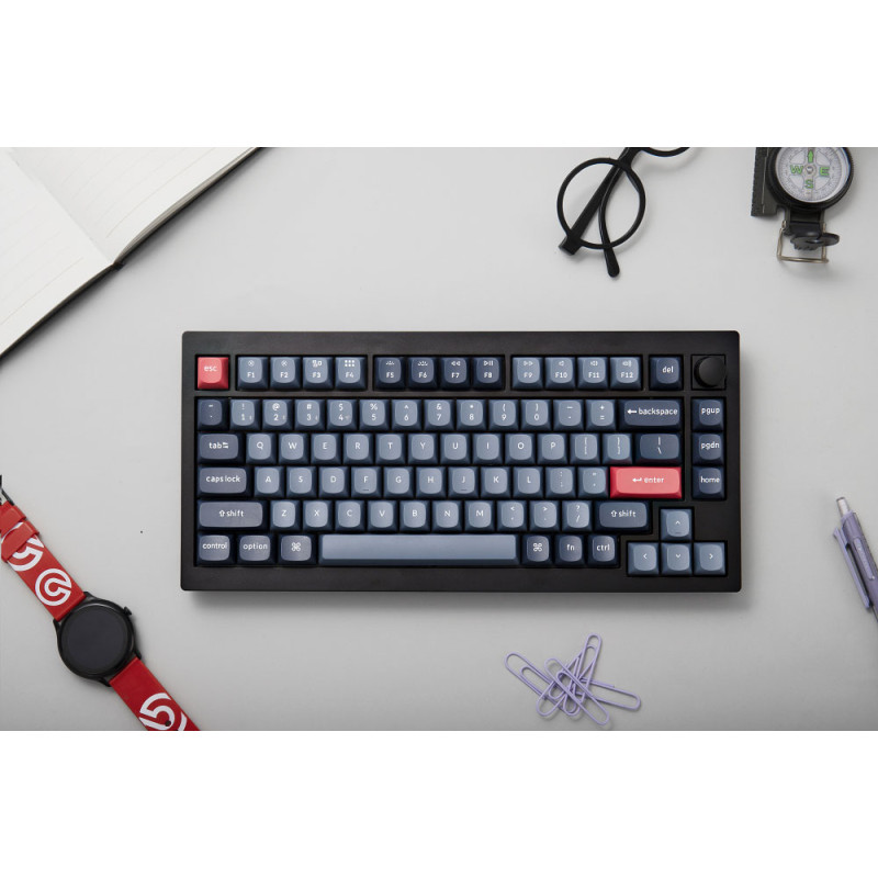 Клавіатура Keychron V1 Max 84Key, Gateron Jupiter Red, WL/BT/USB-A (V1MD1_KEYCHRON)