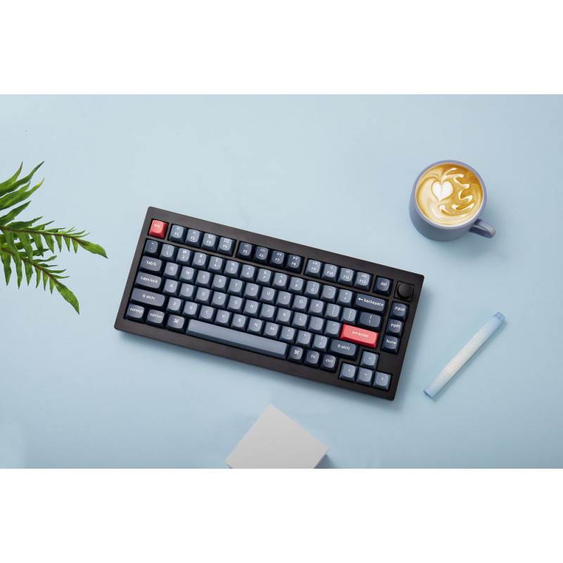 Клавіатура Keychron V1 Max 84Key, Gateron Jupiter Red, WL/BT/USB-A (V1MD1_KEYCHRON)