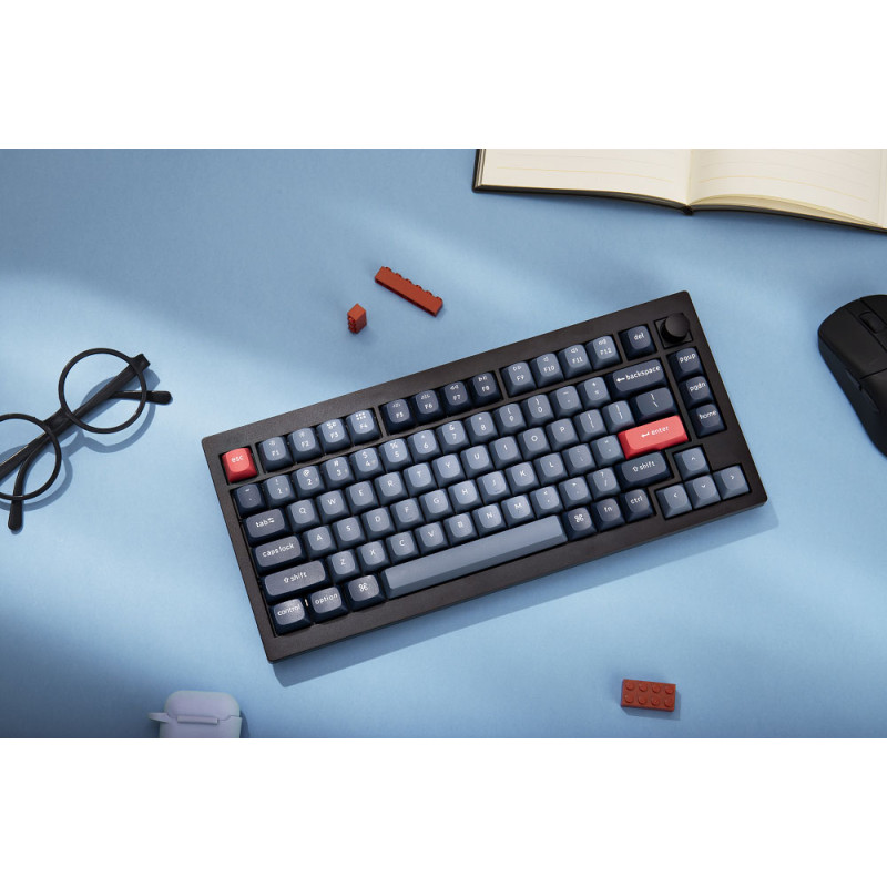 Клавіатура Keychron V1 Max 84Key, Gateron Jupiter Red, WL/BT/USB-A (V1MD1_KEYCHRON)