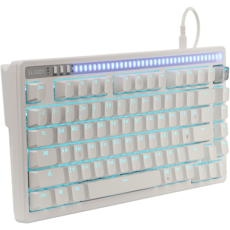 Клавіатура A4Tech Bloody AT75 USB RGB UA White (4711421002776)