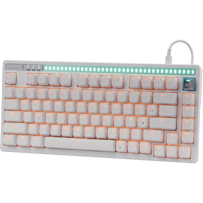 Клавіатура A4Tech Bloody AT75 USB RGB UA White (4711421002776)