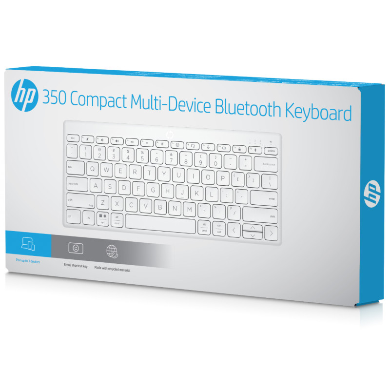 Клавіатура HP 350 Compact Multi-Device Bluetooth UA White (692T0AA)