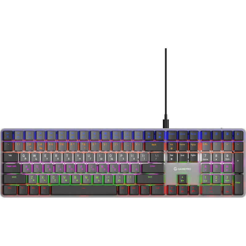 Клавіатура GamePro MK145R Red Switch Low Profile Dark Gray