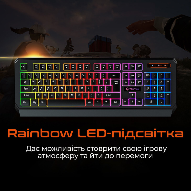 Клавіатура Meetion K9320 USB UA Black (MT-K9320-A-RUA)