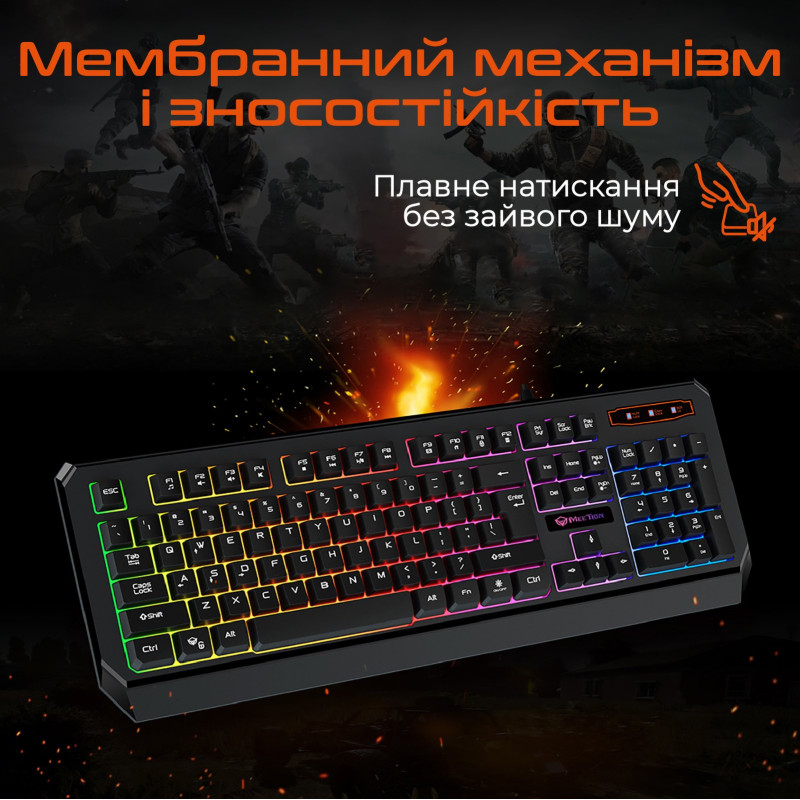 Клавіатура Meetion K9320 USB UA Black (MT-K9320-A-RUA)