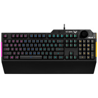 Клавіатура ASUS TUF Gaming K1 RGB 104key USB UA Black (90MP01X0-BKMA00)