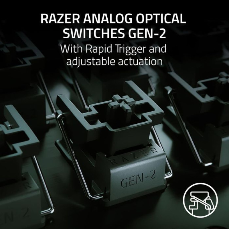 Клавіатура Razer Huntsman V3 Pro RGB 104key Analog Optical Switches GEN-2 ENG/UKR Black