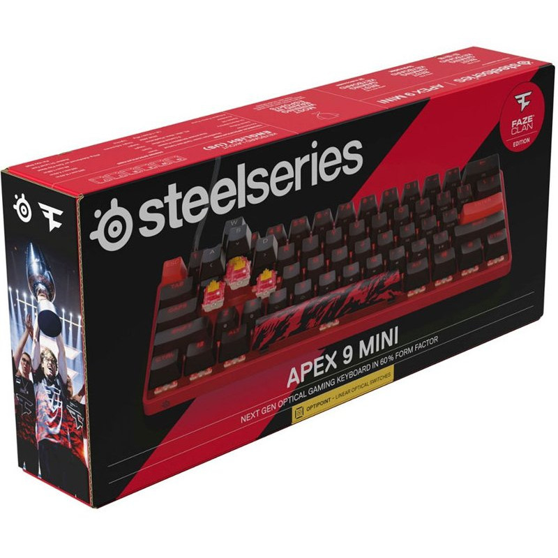 Клавіатура SteelSeries Apex 9 TKL UA OptiPoint Mini Faze Clan (64853)