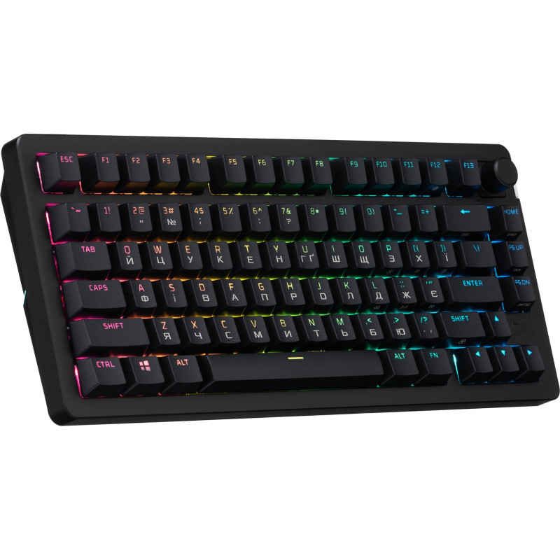 Клавіатура HyperX Alloy Rise 75 Wireless ENG/UA RGB Black (91Y91AA)