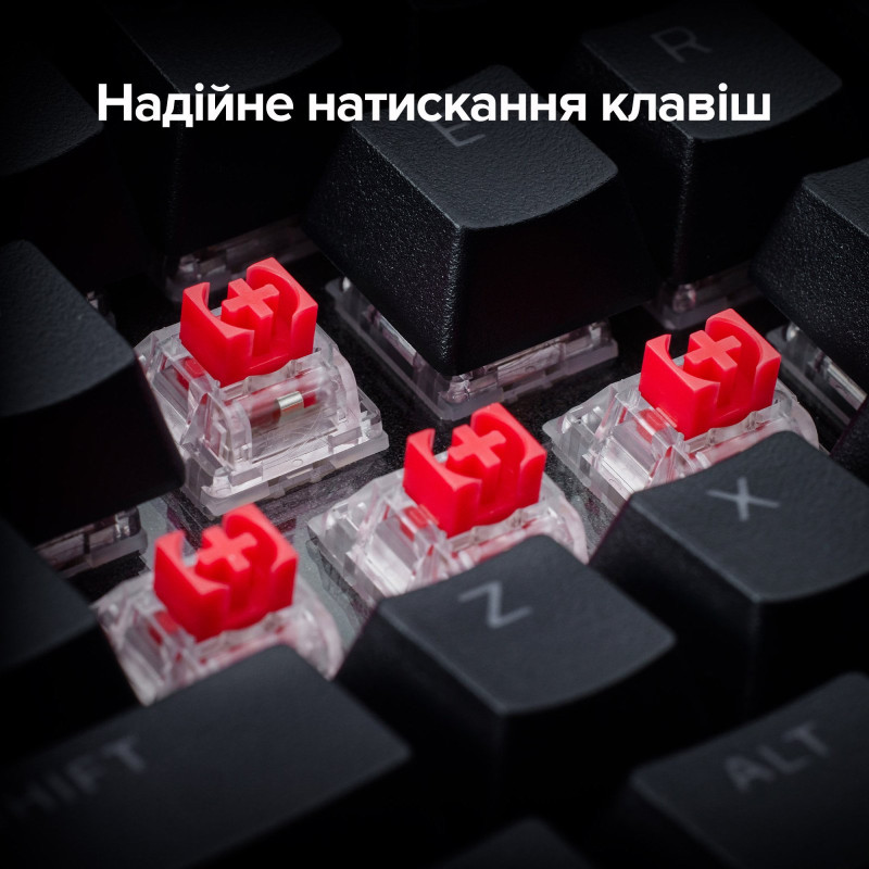 Клавіатура HyperX Alloy Rise 75 Wireless ENG/UA RGB Black (91Y91AA)