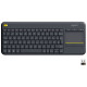 Клавіатура Logitech K400 Touch Wireless UA Black (920-007145)