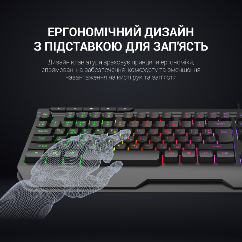 Клавіатура GamePro GK550 USB Black (GK550)
