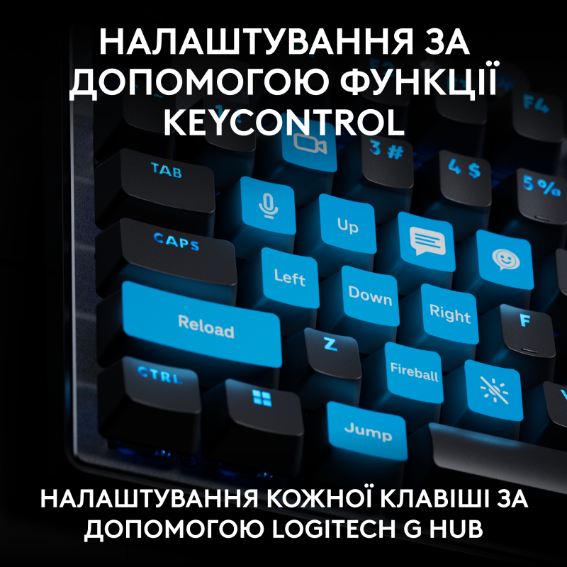 Клавіатура Logitech G Pro X TKL Rapid Black (920-013233)