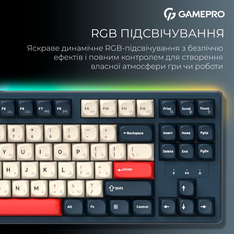 Клавіатура GamePro Asgard Ragnar Blue (MK285BL)