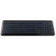 Клавіатура дротова HQ-Tech KB-307F USB з підсвічуванням символів (синім)