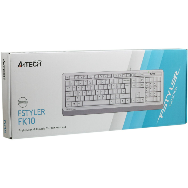 Клавіатура A4Tech FK10 Біла