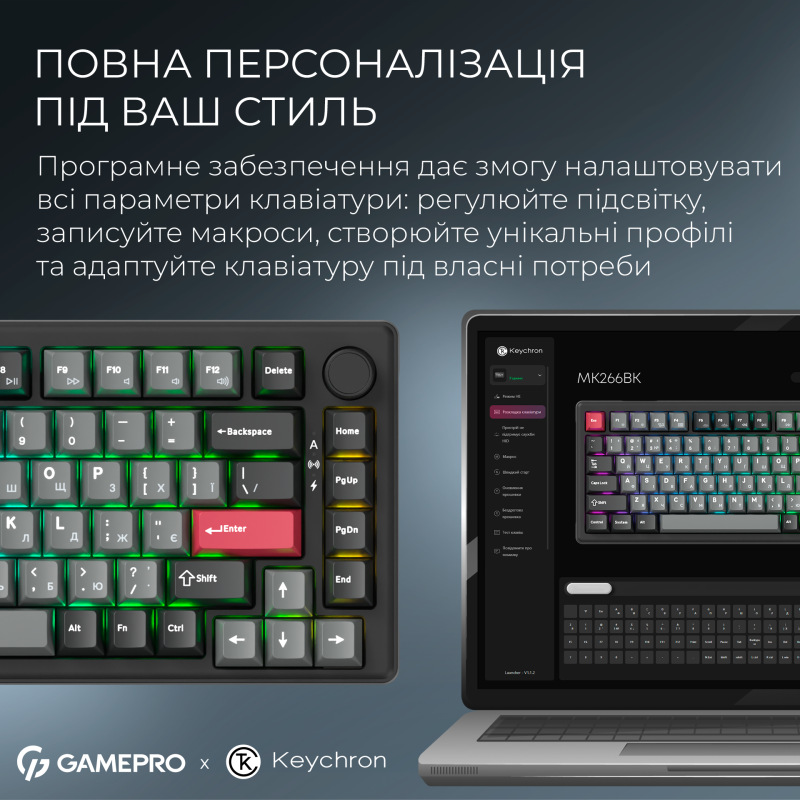 Клавіатура GamePro Asgard Yord Black (MK266BK)
