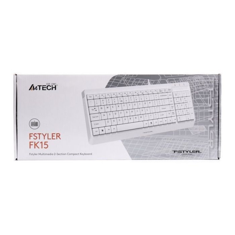 Клавіатура A4Tech FK15 Біла