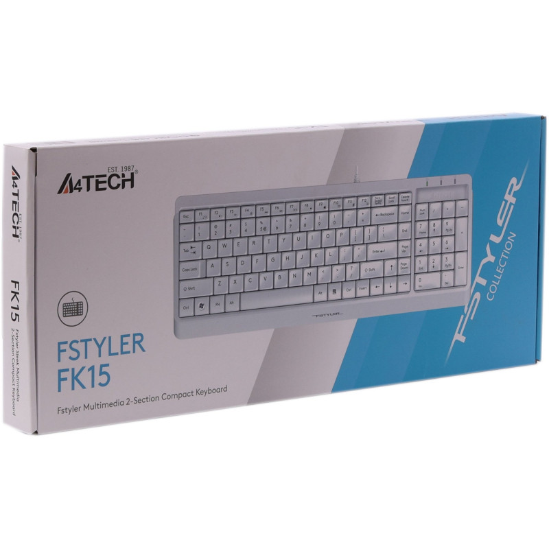Клавіатура A4Tech FK15 White