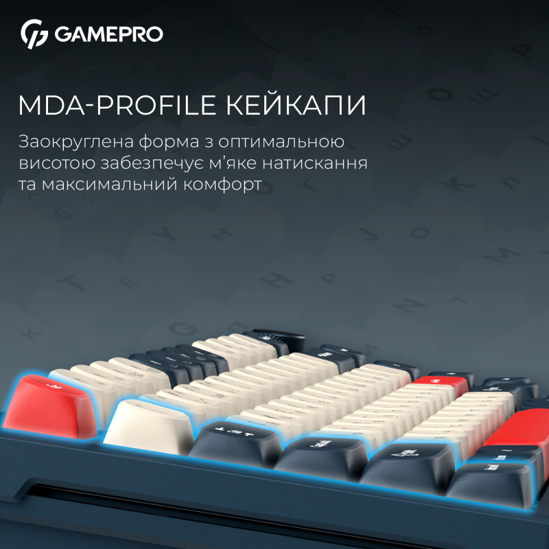 Клавіатура GamePro Asgard Yord Blue (MK266BL)