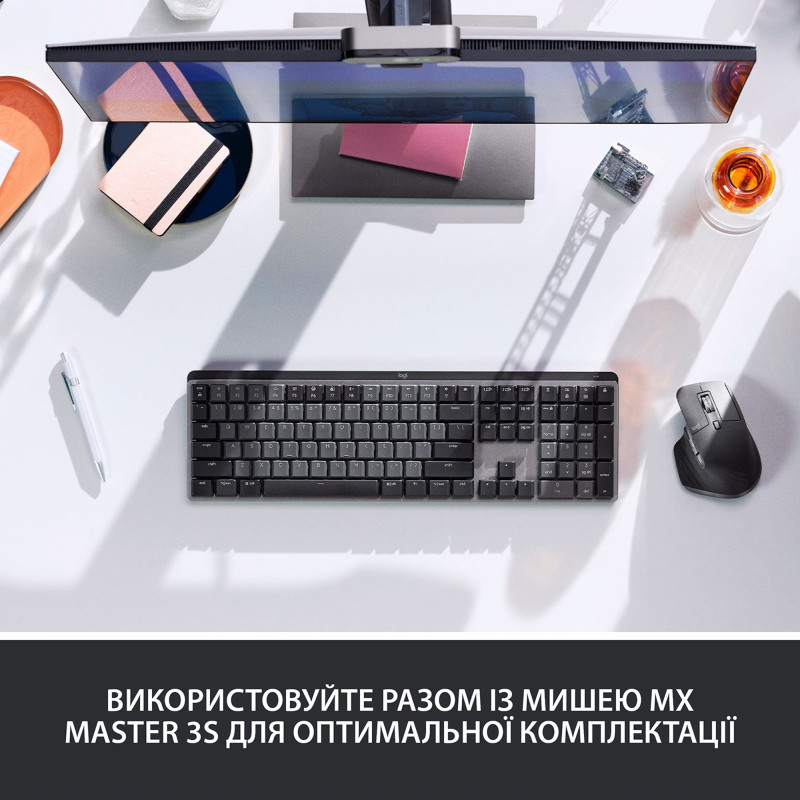 Клавіатура Logitech MX Mechanical Graphite Clicky (920-010759)