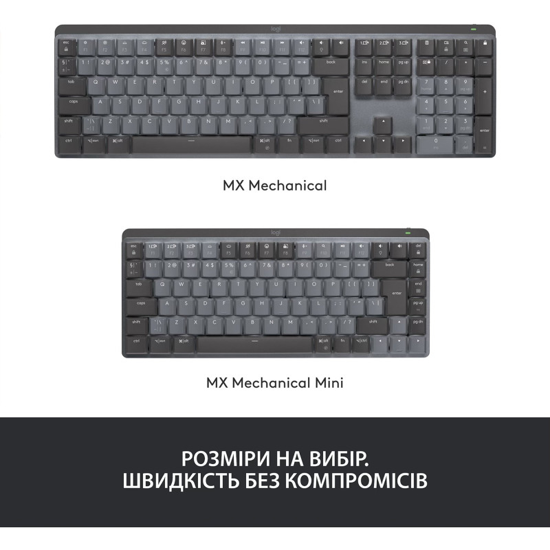 Клавіатура Logitech MX Mechanical Graphite Clicky (920-010759)