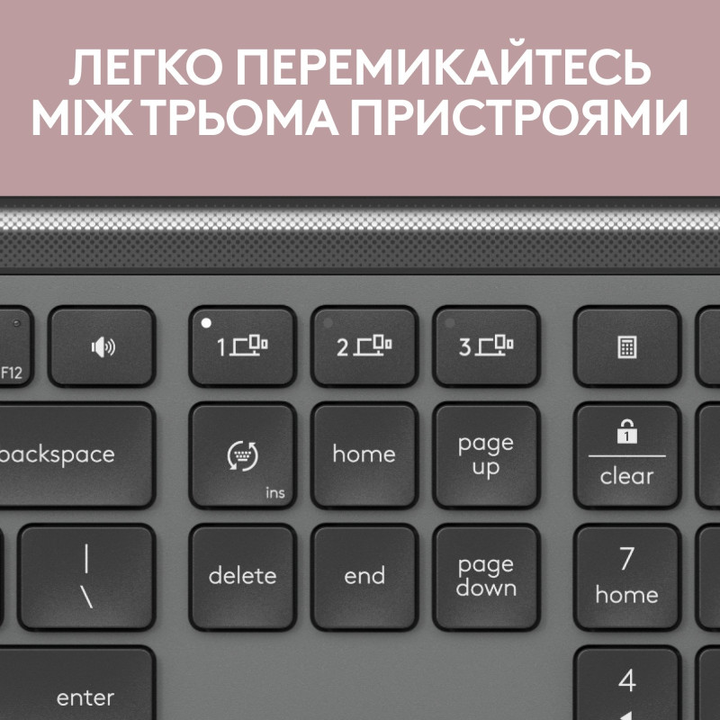 Клавіатура Logitech Signature Slim K950 US Graphite USB (920-012465)