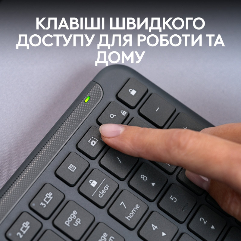 Клавіатура Logitech Signature Slim K950 US Graphite USB (920-012465)