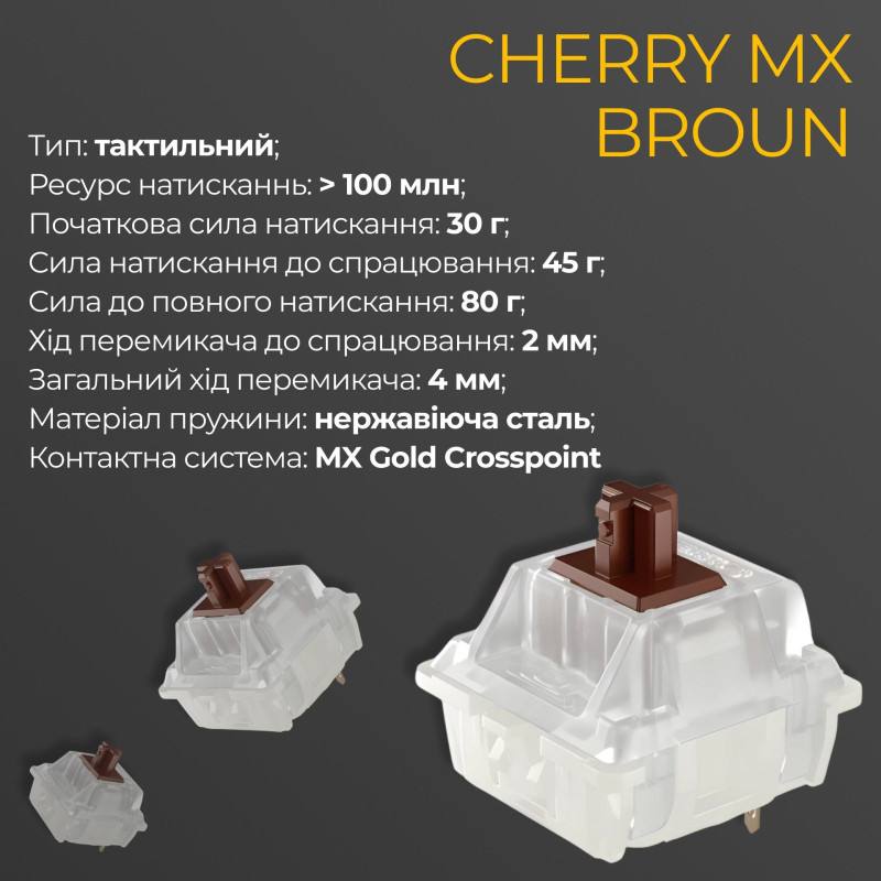 Клавіатура Ducky One 3 Mini Cherry MX Brown RGB Black UA (DKON2161ST-BUAPXCLAWSC1)