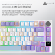 Клавіатура Ajazz AK820 Pro Gift Switch Purple (AK820PRO-G-PWB)